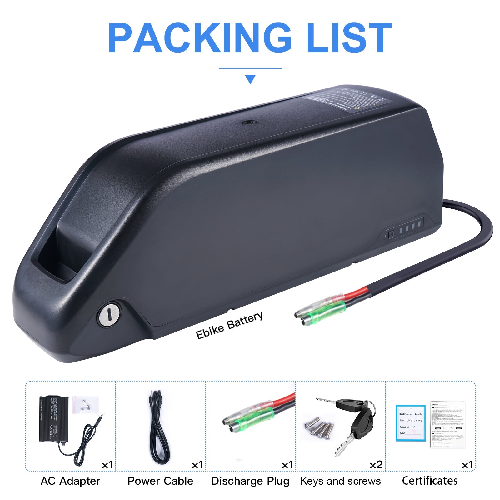 Battery Pack Batterie Bafang 36v 500w Bicycle Ebike Battery Pack