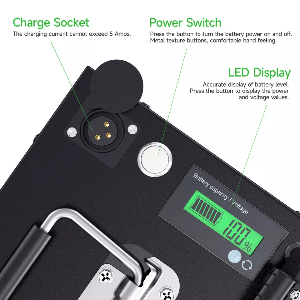 (UK Warehouse) 48V 40Ah LiFePO4 battery ebike power battery Lithium Pack for RV Sola electric bicycle, electric tricycle, e - scooter, street lights, monitoring, power bank, flashlights, emergency supply, nebulizerr Off - grid With 50A BMS - Fengli Power Tech Ltd