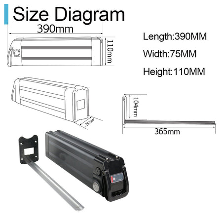 (EU Warehouse)Bicycle lithium battery 36V 17.5Ah Silverfish E - bike Li - ion batteries (BMS20A) for 0 - 500w Bafang motor with 2A charger - Fengli Power Tech Ltd