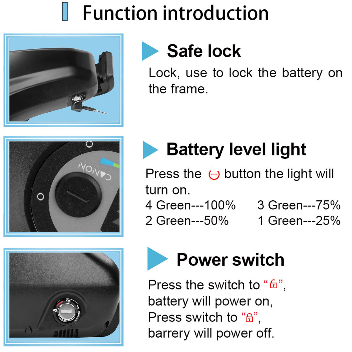 (EU/UK Warehouse) E - bike Li - ion Battery Samsung CELLS 48V 33.6AH /52V 28.8AH/60V 24AH Battery Lithium Li - ion battery electric bicycle E - bike batteries pack for 250w 500W 750W 1000W 2000w Motor(W/ Charger & BMS Board) - Fengli Power Tech Ltd