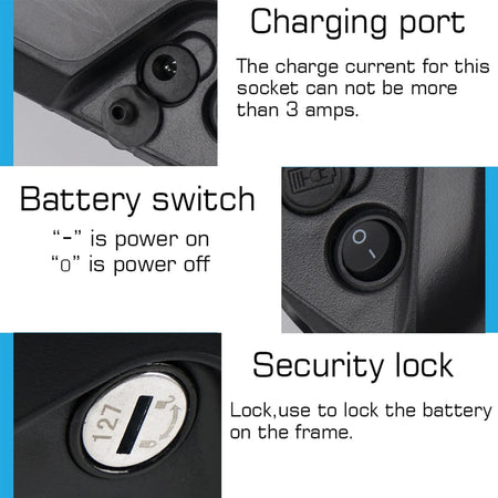 (EU/UK Warehouse) Samsung Cells 48V 25Ah Shark/Jumbo E - bike Battery reention polly DP - 7 super shark Li - ion battery ebike batteries pack 250w 500W 750W 1000W 1500w Bafang/Voilamart and Other Motor(W/ Charger & 40A BMS Board) - Fengli Power Tech Ltd