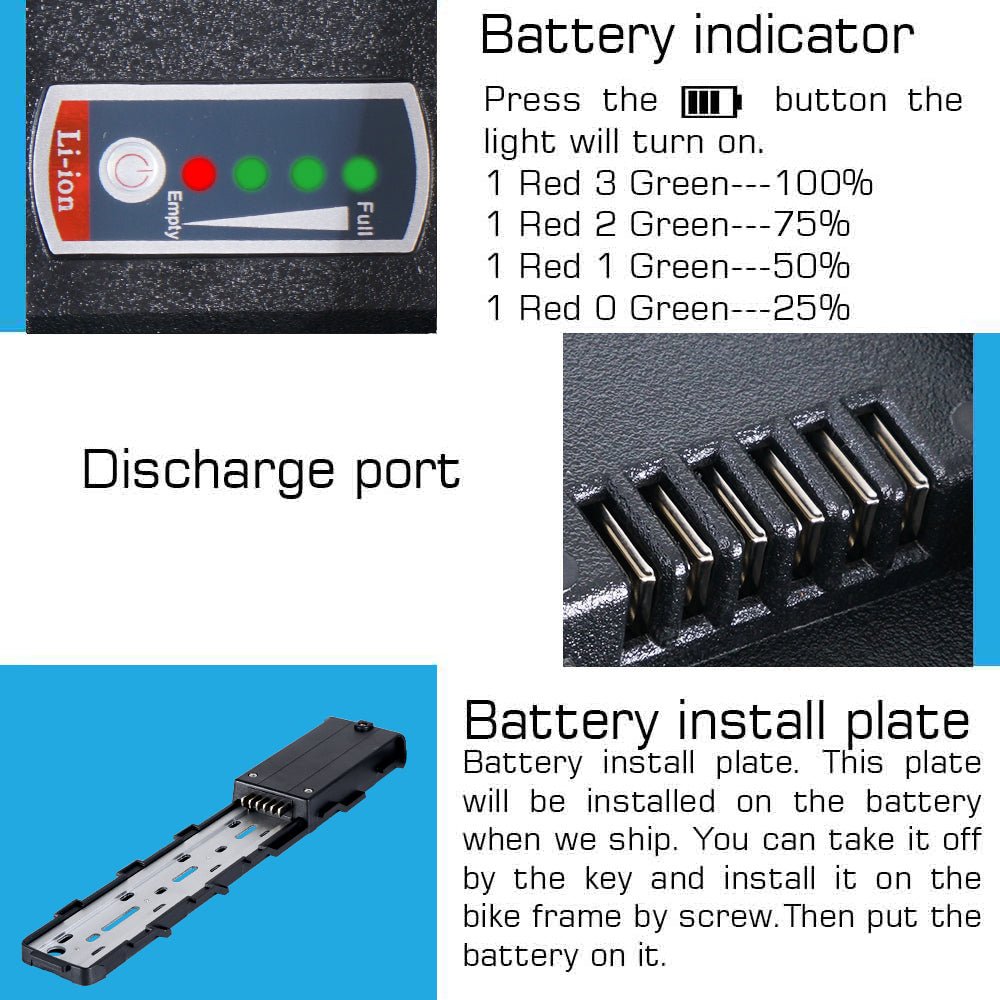 (UK Warehouse) 48V 30Ah E - bike Lithium Battery Li - ion ebike batteries pack for 48V 250w 500W 750W 1000W 1500w 2000W Bafang/Voilamart and Other Motor(W/ Charger & 50A Smart BMS Board With GPS) - Fengli Power Tech Ltd