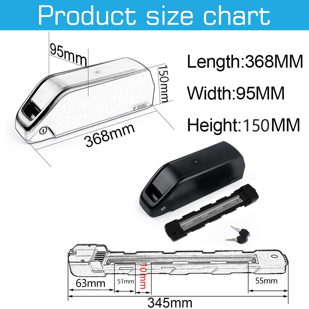 (UK Warehouse) 52V 25Ah Shark/Jumbo Battery reention polly DP - 7 super shark Li - ion battery ebike batteries pack 250w - 1500w Bafang/Voilamart and Other Motor(With Charger & BMS Board) - Fengli Power Tech Ltd