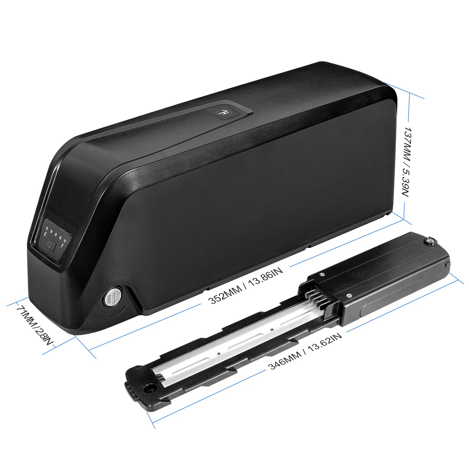 (UK Warehouse) E-bike Battery 48V 52V 20AH 25AH Electric bicycle Downtube Battery Lithium Li-ion battery electric bicycle E-bike batteries pack for