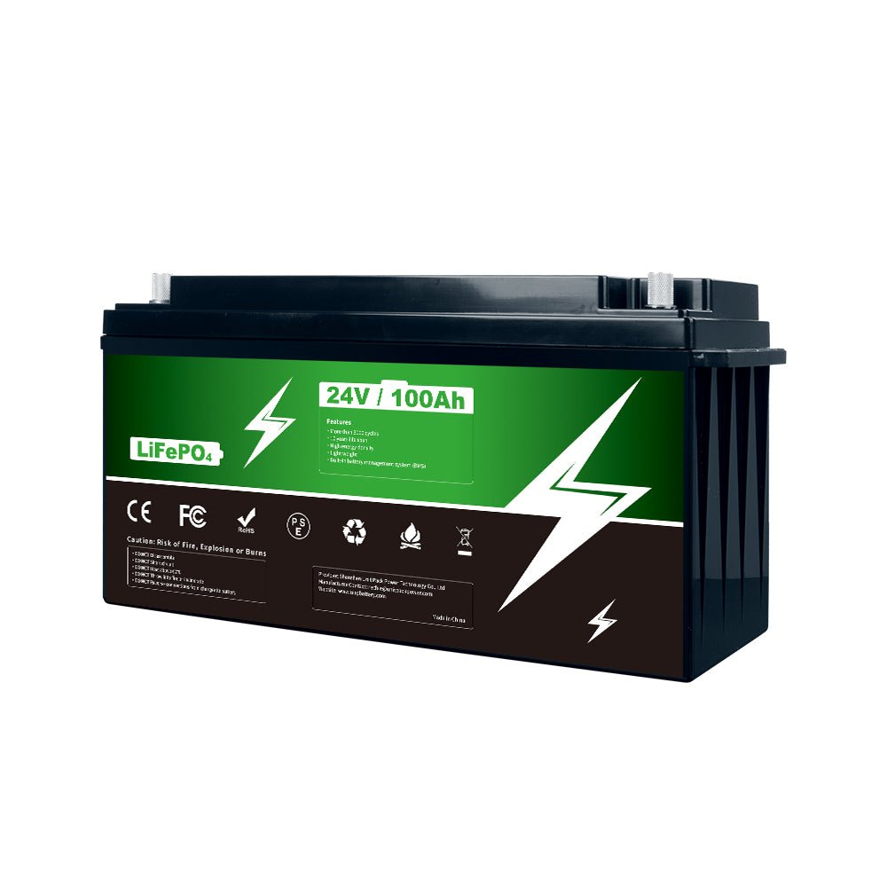 (UK Warehouse)24V Lifepo4 100Ah battery Deep Cycle rechargeable batteries cell Box Battery - BMS EBike Tech Ltd