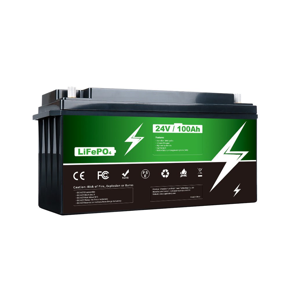 (UK Warehouse)24V Lifepo4 100Ah battery Deep Cycle rechargeable batteries cell Box Battery - BMS EBike Tech Ltd