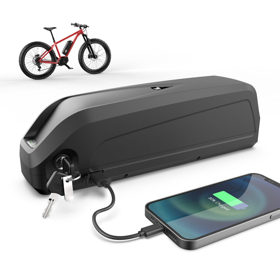 (UK Warehouse)36V 20AH LG 4800mah CELLS Ebike Battery Hailong electirc Bike Lithium Li - ion Battery with Charger, USB Port (0 - 700W) - Fengli Power Tech Ltd