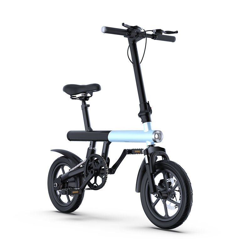 (UK Warehouse)Dropshipping MZ-4 APP Control 48V 350W 14Inch Hybrid E-Bike Folding Electric City Bike For Adults