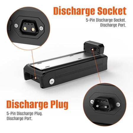 (UK/EU Warehouse) 36V/48V/52V/72V Rear Rack Ebike Battery With Luggage Rear Rack for 250w 350w 500w 750w 1000W 1500W 2000W 3000W Electric Bike Bicycle Motor Lithium Battery for 24'' - 28''Wheel with Charger - Fengli Power Tech Ltd