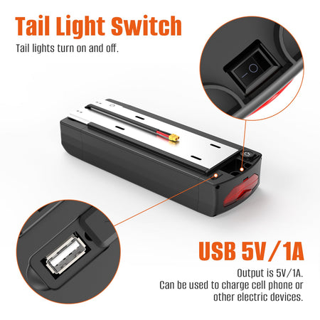 (UK/EU Warehouse) 36V/48V/52V/72V Rear Rack Ebike Battery With Luggage Rear Rack for 250w 350w 500w 750w 1000W 1500W 2000W 3000W Electric Bike Bicycle Motor Lithium Battery for 24'' - 28''Wheel with Charger - Fengli Power Tech Ltd