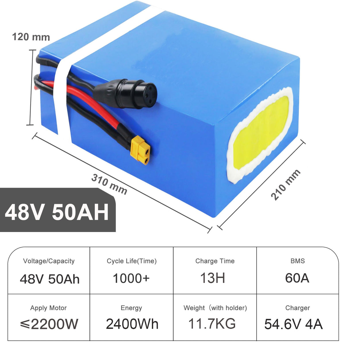 (UK/EU Warehouse) 36V/48V/60V/72V E - bike Battery for 3000W 2000W 1500W 1000W 750W 500W 250w Ebike, Go - kart, Scooter Motor PVC Skin Waterproof Lithium Battery Pack with Charger - Fengli Power Tech Ltd