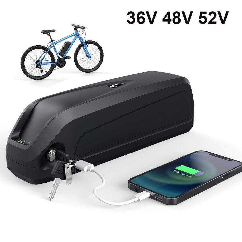 (UK/EU Warehouse）36V 48V 52V LG CELLS E - bike USB Battery Downtube Electric bike Bicycle Batteries with Charger Frame HL downtube for 250W 350W 500W 750W 1000W 1500W Electric Bicycle Motor - Fengli Power Tech Ltd