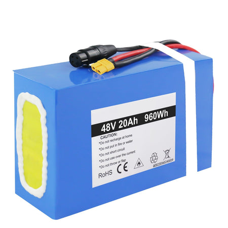 (US Warehouse) 48V 20AH Ebike Lithium Li - ion (BMS 50A)Battery for 1500W 1000W 750W 500W E - bike Electric Bike Motercyckle, Go - kart, Scooter, Waterproof lithium Battery Pack Rechargeable - Fengli Power Tech Ltd