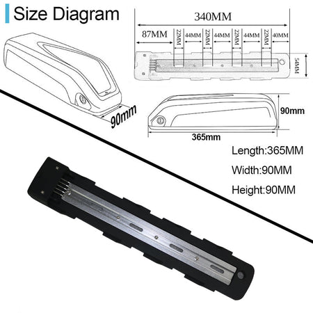 (US Warehouse)Ebike Battery 48V 14.4AH LG CELLS Small Size Hailong Electric Bike Battery for 250W 350W 500W 750W 1000W motor with charger - Fengli Power Tech Ltd