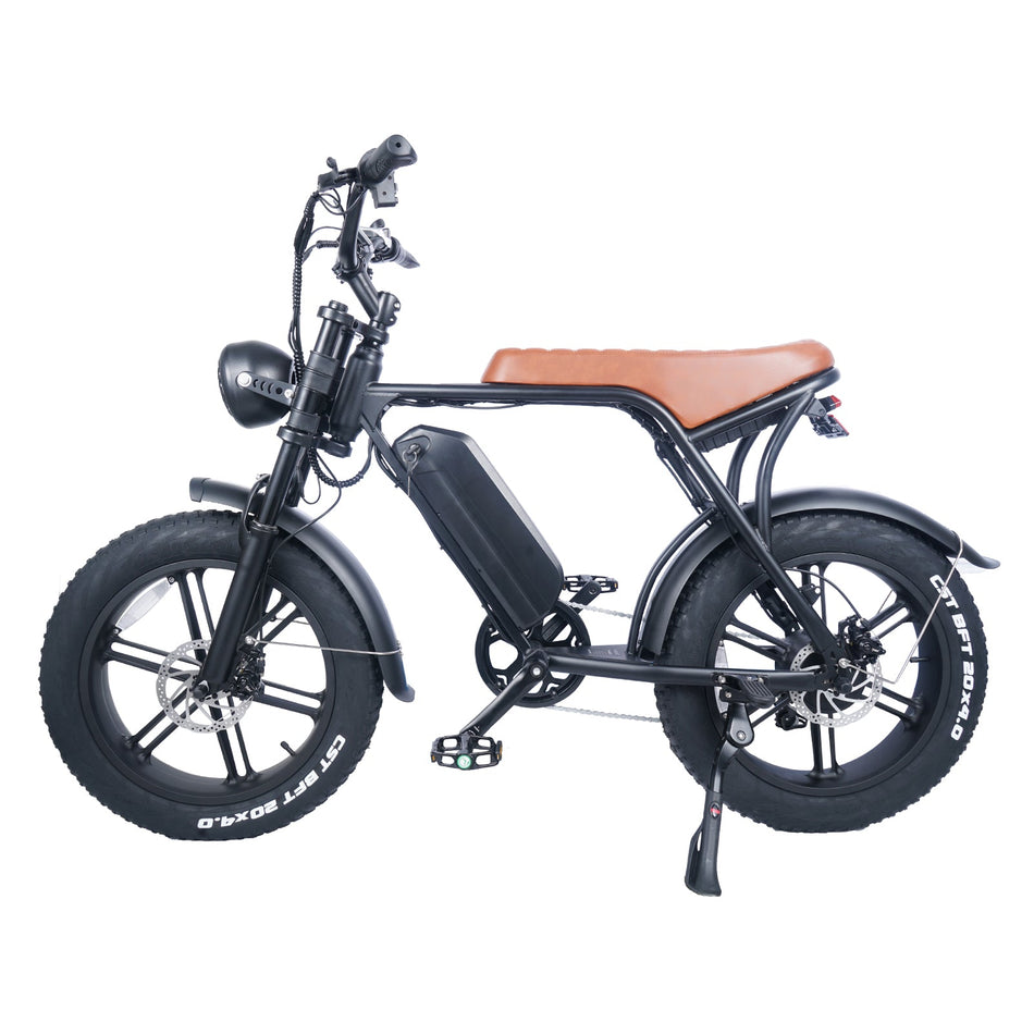 V8 electric mountain bike fat tire 48v 350w 15ah battery electric bicycle ebike for adult - BMS EBike Tech Ltd