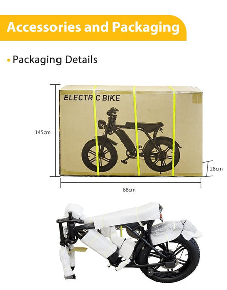 V8 Electric Mountain Bike with 750W Motor 48V 15Ah Removable Larger Battery 18.6MPH 20'' Fat Tire E Bike Shi-Mano 7-Speed